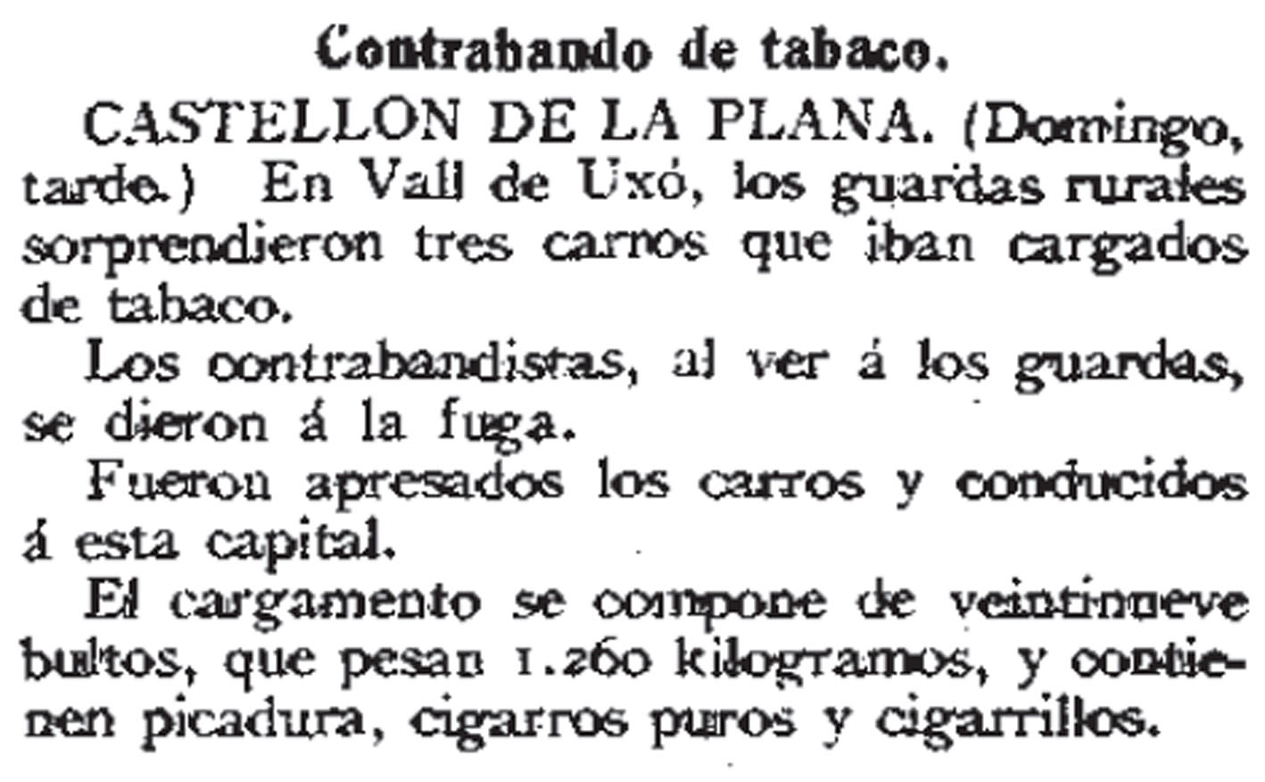 contrabando tabaco
